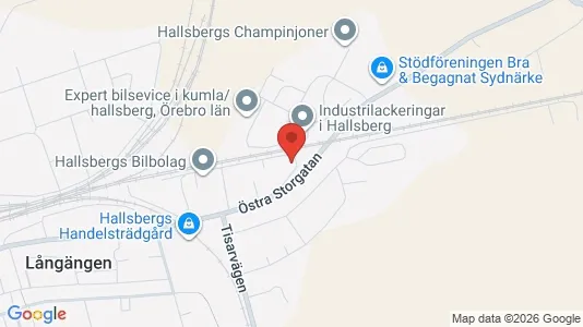 Lägenheter att hyra i Hallsberg - kort over placeringen