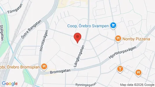 Lägenheter att hyra i Örebro - kort over placeringen