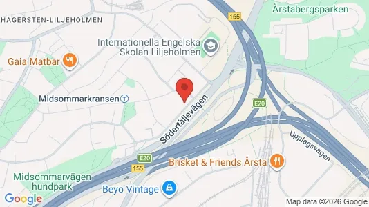 Lägenheter att hyra i Söderort - kort over placeringen