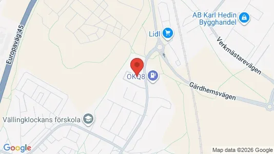Lägenheter att hyra i Trollhättan - kort over placeringen