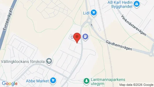 Lägenheter att hyra i Trollhättan - kort over placeringen