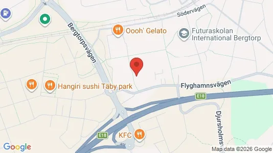 Lägenheter att hyra i Täby - kort over placeringen