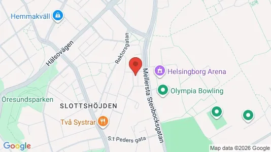 Lägenheter att hyra i Helsingborg - kort over placeringen