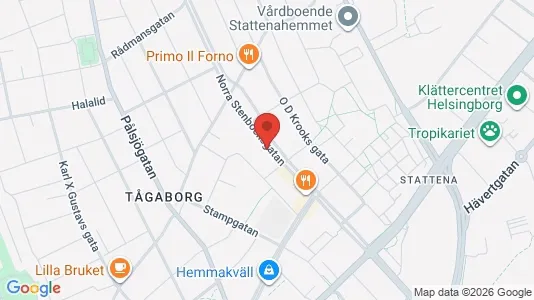 Lägenheter att hyra i Helsingborg - kort over placeringen
