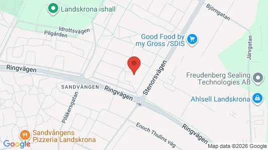 Lägenheter att hyra i Landskrona - kort over placeringen