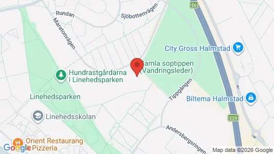 Lägenheter att hyra i Halmstad - kort over placeringen