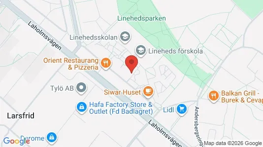 Lägenheter att hyra i Halmstad - kort over placeringen