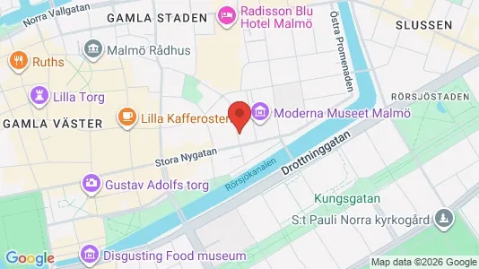 Lägenheter att hyra i Malmö Centrum - kort over placeringen