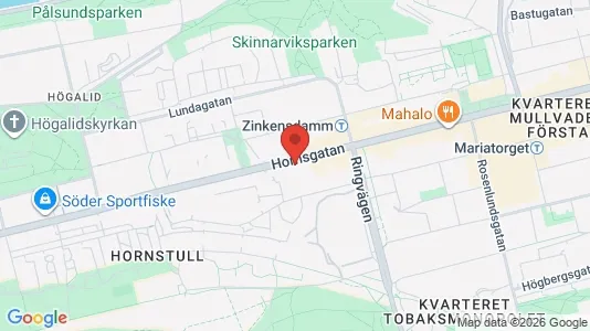 Bostadsrätter till salu i Östermalm - kort over placeringen