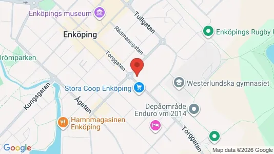 Lägenheter att hyra i Enköping - kort over placeringen