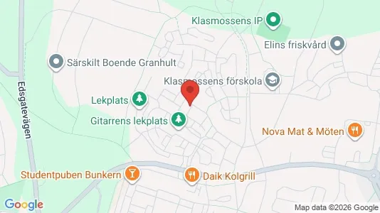 Lägenheter att hyra i Karlstad - kort over placeringen