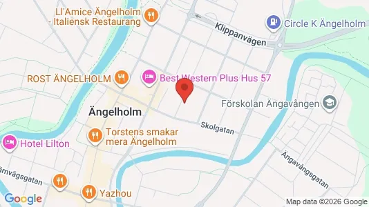Lägenheter att hyra i Ängelholm - kort over placeringen