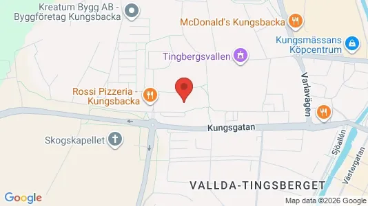 Lägenheter att hyra i Kungsbacka - kort over placeringen