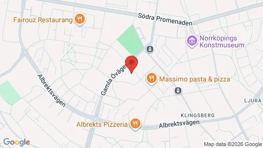 Lägenheter att hyra i Norrköping - kort over placeringen