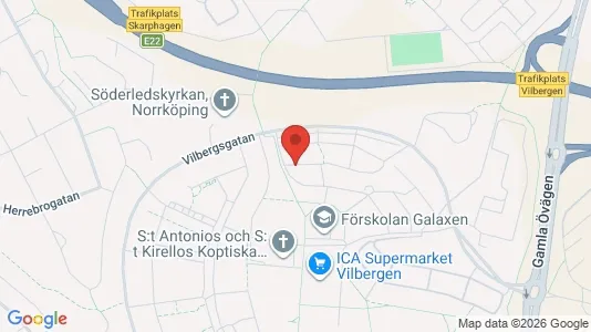Lägenheter att hyra i Norrköping - kort over placeringen