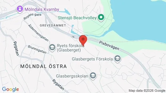 Lägenheter att hyra i Mölndal - kort over placeringen