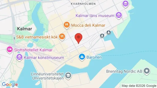 Lägenheter att hyra i Kalmar - kort over placeringen