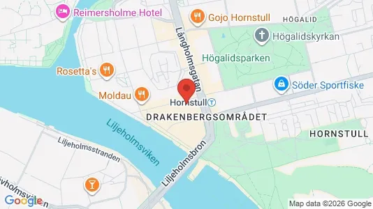 Lägenheter att hyra i Södermalm - kort over placeringen