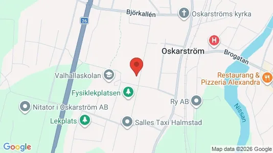 Lägenheter att hyra i Halmstad - kort over placeringen