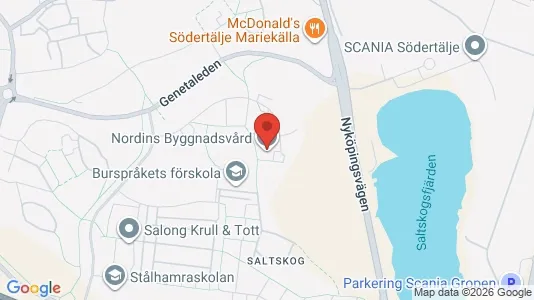 Lägenheter att hyra i Södertälje - kort over placeringen