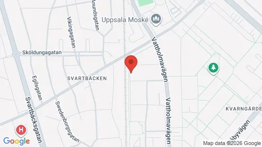 Lägenheter till salu i Uppsala - kort over placeringen