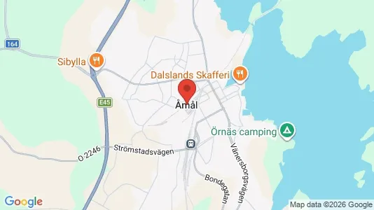 Hus till salu i Åmål - kort over placeringen