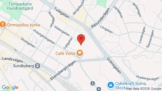 Bostadsrätter till salu i Sundbyberg - kort over placeringen