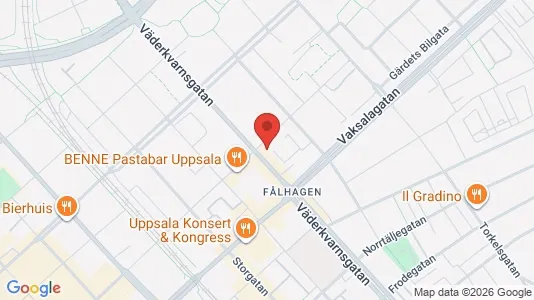 Lägenheter att hyra i Uppsala - kort over placeringen