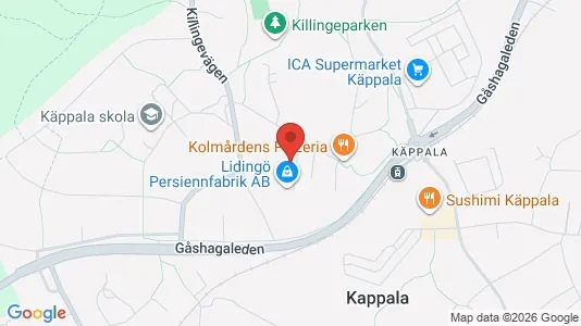 Lägenheter till salu i Lidingö - kort over placeringen