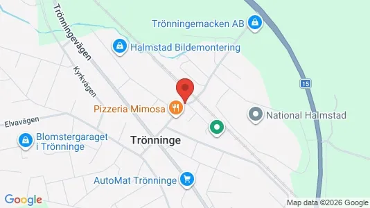 Lägenheter att hyra i Halmstad - kort over placeringen