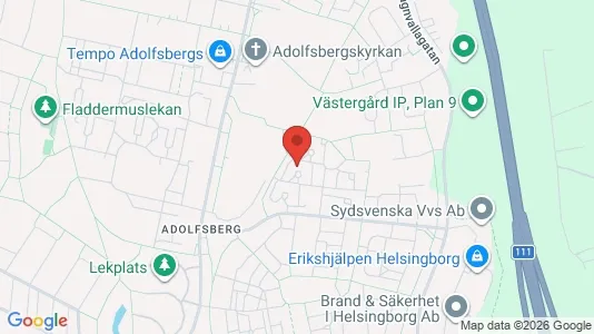 Bostadsrätter till salu i Helsingborg - kort over placeringen