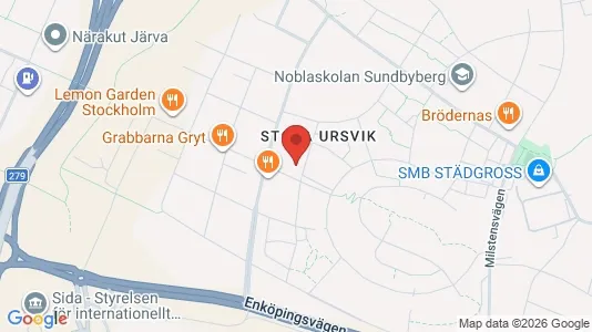 Lägenheter att hyra i Sundbyberg - kort over placeringen