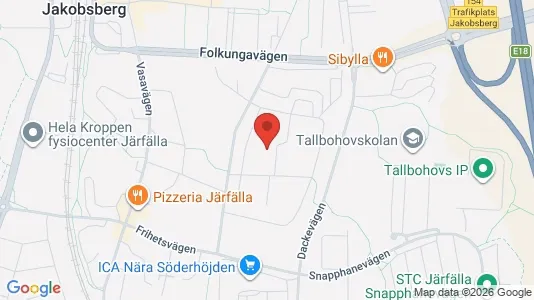 Lägenheter att hyra i Järfälla - kort over placeringen