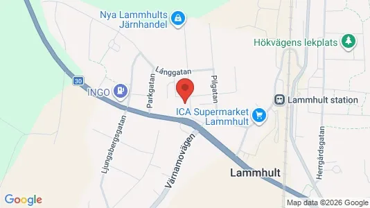 Lägenheter att hyra i Växjö - kort over placeringen
