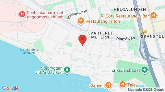 Bostadsrätter till salu i Söderort - kort over placeringen