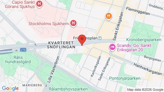 Lägenheter att hyra i Kungsholmen - kort over placeringen