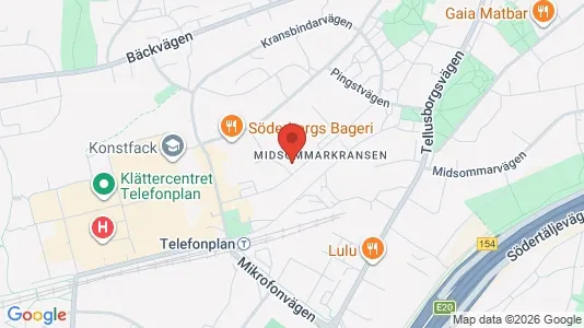 Lägenheter till salu i Söderort - kort over placeringen