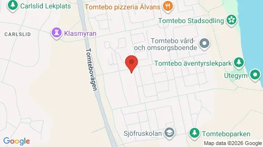 Lägenheter till salu i Umeå - kort over placeringen