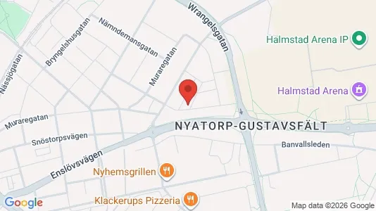 Lägenheter till salu i Halmstad - kort over placeringen