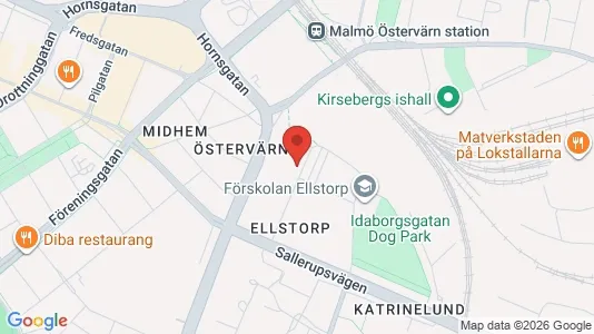 Lägenheter till salu i Malmö Centrum - kort over placeringen