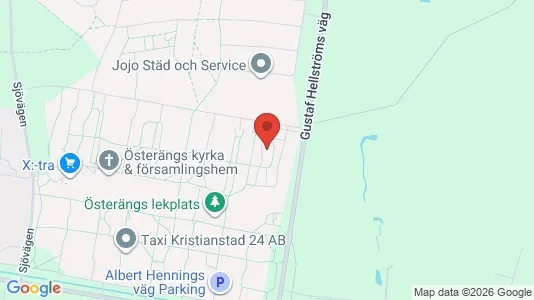 Lägenheter att hyra i Kristianstad - kort over placeringen