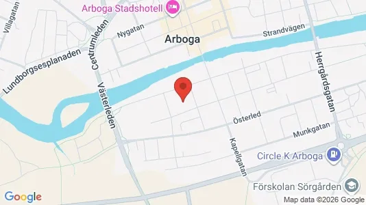 Lägenheter att hyra i Arboga - kort over placeringen