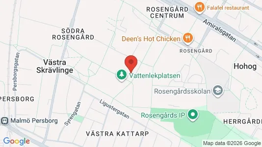 Lägenheter att hyra i Rosengård - kort over placeringen