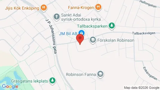 Lägenheter att hyra i Enköping - kort over placeringen