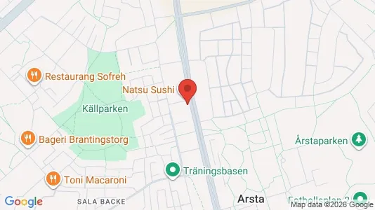 Lägenheter att hyra i Uppsala - kort over placeringen
