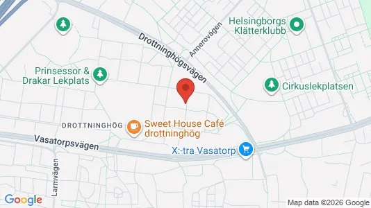 Lägenheter att hyra i Helsingborg - kort over placeringen