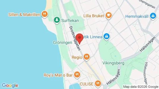 Lägenheter till salu i Helsingborg - kort over placeringen