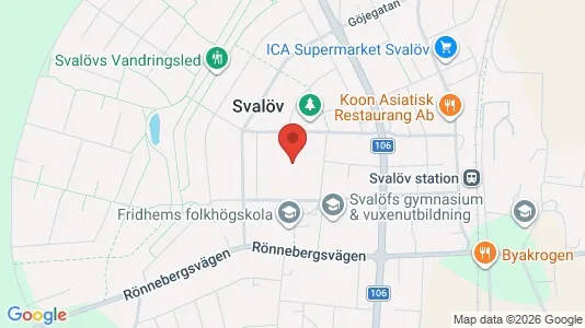 Lägenheter att hyra i Svalöv - kort over placeringen
