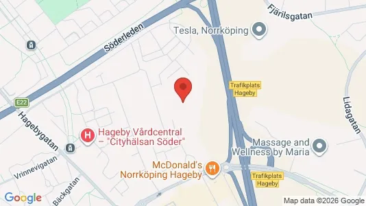 Lägenheter att hyra i Norrköping - kort over placeringen