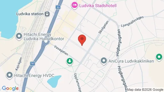 Lägenheter att hyra i Ludvika - kort over placeringen